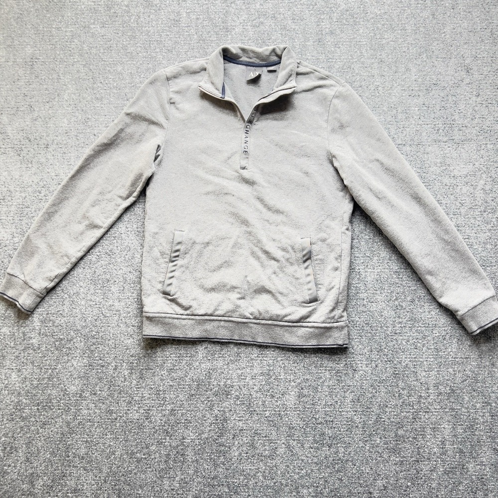 Armani Exchange A|X Quarter Zip Pullover‎ Gray Sweatshirt Women's